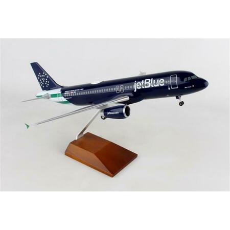 SKYMARKS SUPREME Jetblue A320 1-100 NYPD with Wood Stand & Gear Model Airplane SK84359